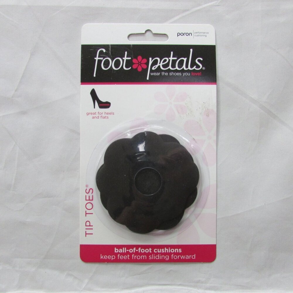 Foot Petals Tip Toes Ball Of Foot Cushions Black